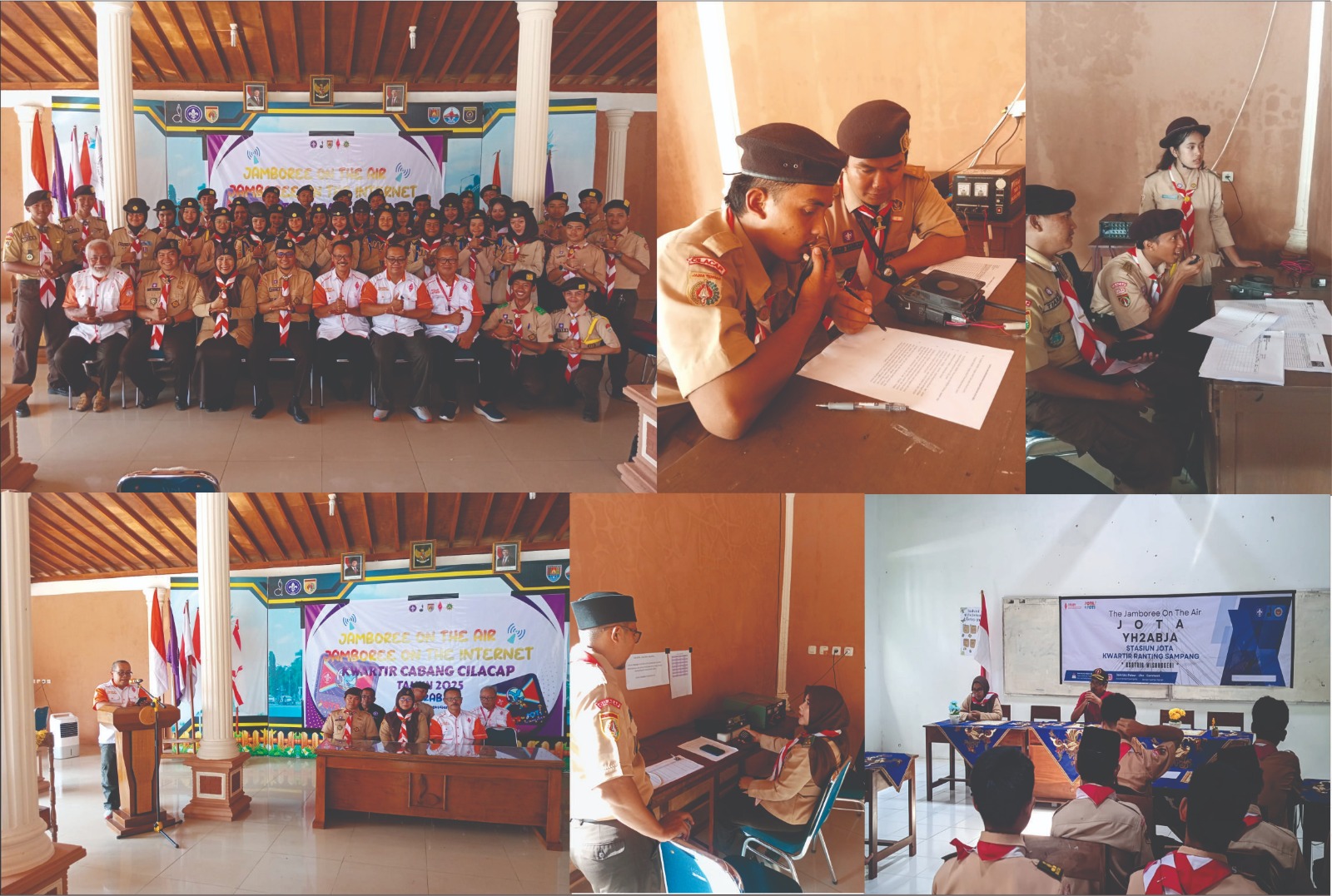 Kwartir Cabang Gerakan Pramuka Kabupaten Cilacap dan ORARI Lokal Kabupaten Cilacap Sukses Gelar JOTA-JOTI 2025